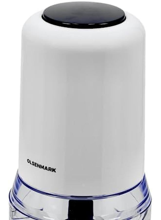 أولسنمارك مفرمة كهربائية صغيرة متعددة الاستخدامات، وعاء 500 مل، Omc2246، 2 إعداد سرعتين، مفرمة طعام للثوم، الفواكه، الخضروات، اللحوم، البصل، المكسرات، الفلفل، سلطة الزنجبيل، الفلفل الحار - Image 3