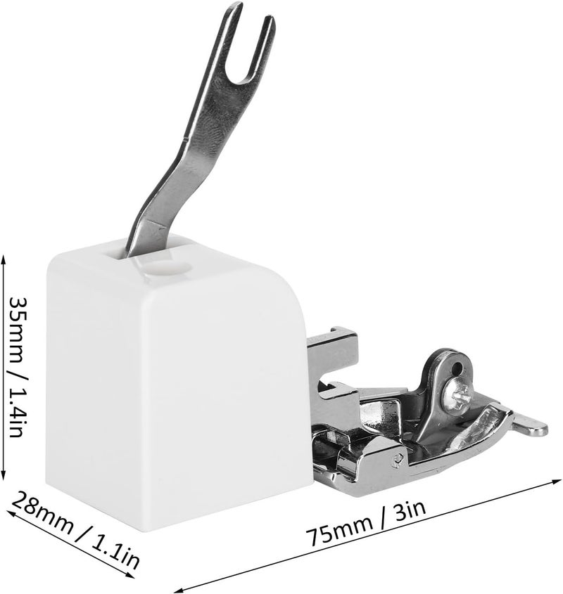 Side Cutter Pressing Foot Trimming Overlock for Household Sewing Machine Presser Foot for, 3 X 1.4 X 1.1in - Image 4