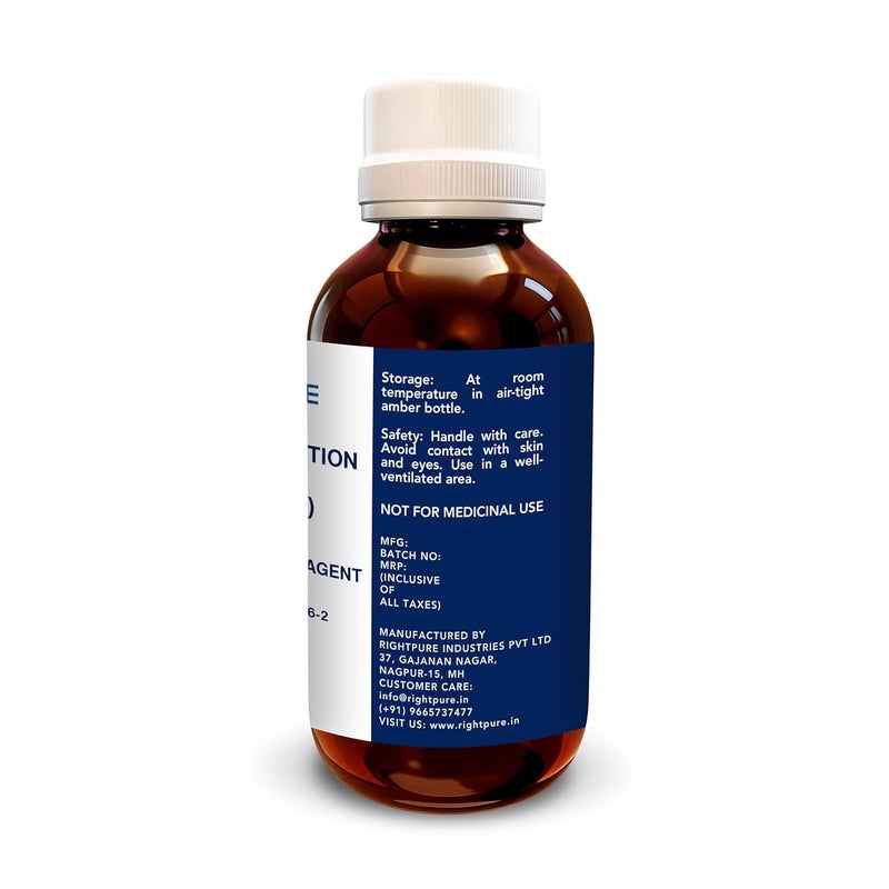 RIGHTPURE ® Iodine Solution 1% (w/v) 100ml | Laboratory Reagent Grade for Scientific & Educational Use | Analytical Reagent in Amber Bottle/Pack of 2 - Image 3