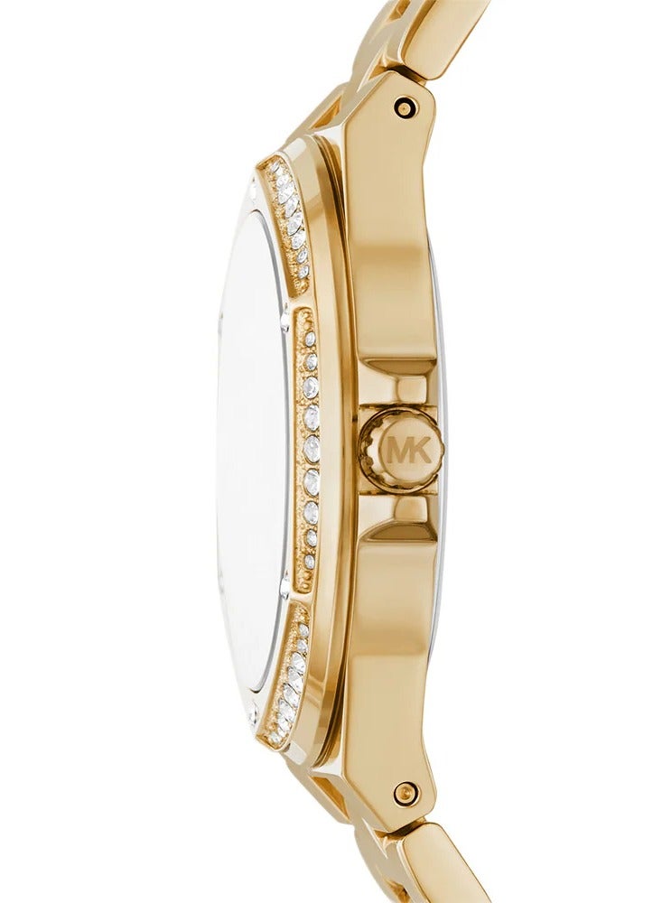 MK Lennox Three-Hand Gold-Tone Stainless Steel Watch - 7404 - Image 2