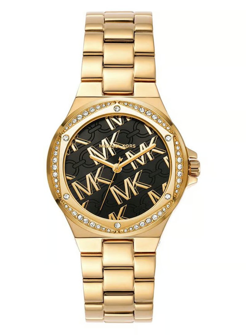 MK Lennox Three-Hand Gold-Tone Stainless Steel Watch - 7404 - Image 1