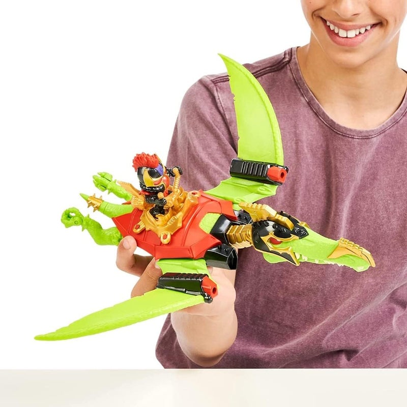 Treasure X Dino Gold Pterodactyl Dino Dissection. Dissect, Rescue and Attack. Exclusive Hunter and Dinosaur Playset. Will You find Real Gold Dipped Treasure? - Image 5