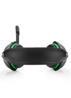 Cosmic Byte GS410 Wired Gaming Headset Over Ear Headphones with Noise Cancelling Mic Compatible with PS5, PS4, Xbox One, PC, Mac, Computer, Laptop (Black/Green)  - Image 4