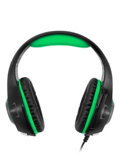 Cosmic Byte GS410 Wired Gaming Headset Over Ear Headphones with Noise Cancelling Mic Compatible with PS5, PS4, Xbox One, PC, Mac, Computer, Laptop (Black/Green)  - Image 3