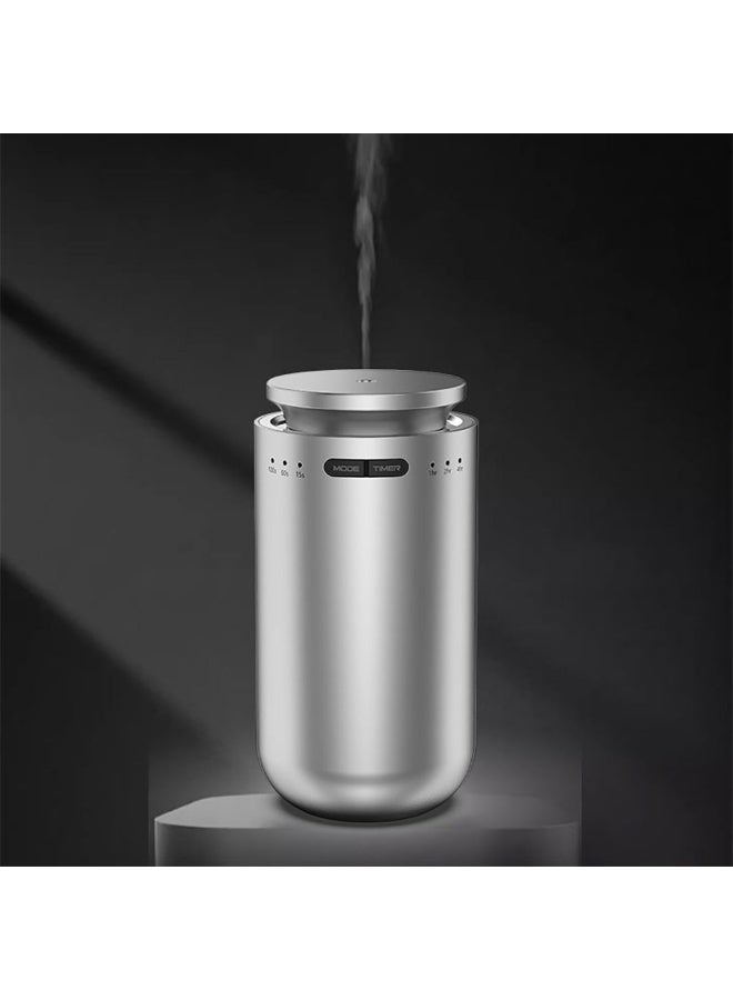 ناشر الروائح العطرية الذكي للسيارة، ناشر عطور كهربائي صغير برائحة العطر 15 مللي من جهاز الهواء الكهربائي الصغير، ناشر عطور برائحة العطور بدون ماء مع ثلاثة أوضاع قابلة للتعديل لغرفة نوم المكتب في المنزل، M22 (فضي) - Image 1