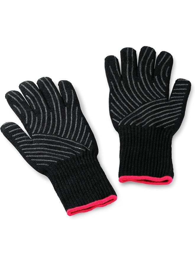 Weber قفازات الشواء السوداء الممتازة، L/XL - Image 1