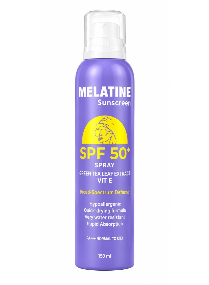 ميلاتايم صن سكرين سبراي SPF 50+