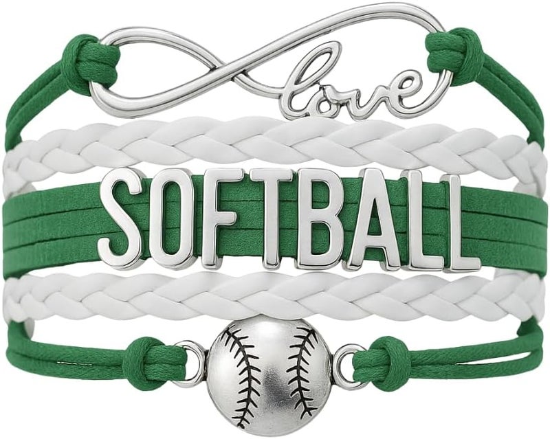 Infinity Collection Infinity Charm Bracelet - Adjustable Softball Jewelry for Players, Teams and Coaches Gifts - Image 1
