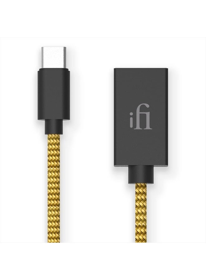iFi Audio OTG Cable/Adapter for USB C for Android Phones/Digital Audio Players (DAPs) / Digital Analog Converters (DACs) / Amps/Laptops - Image 1