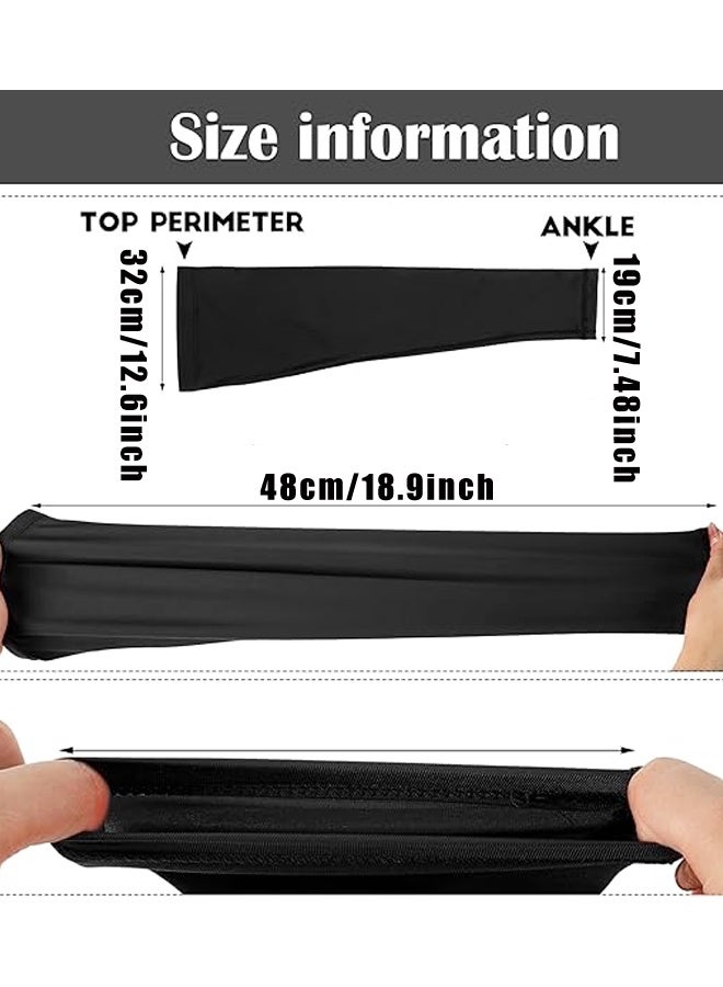 2PCS Compression Leg Sleeves - Full Leg Compression Sleeve for Men & Women, UV Leg Sleeves - Cycling Leg Warmers - Image 2
