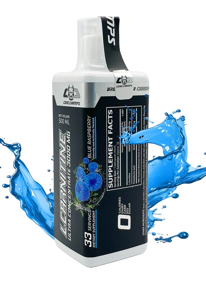 Core Champs L-Carnitine 3000mg Truly Efficacious (Blue Raspberry) - Image 1