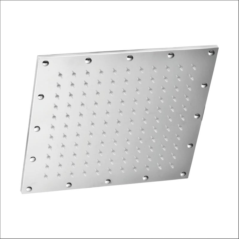 KYOTO (SIROCCO) Wall Mounted CP Over Head Shower Stainless Steel 20"X20" inch Without Arm High Pressure Water Saving Filtered Adjustable Rainfal & Rain Spray Overhead Shower for Bathroom Accessories - Image 1