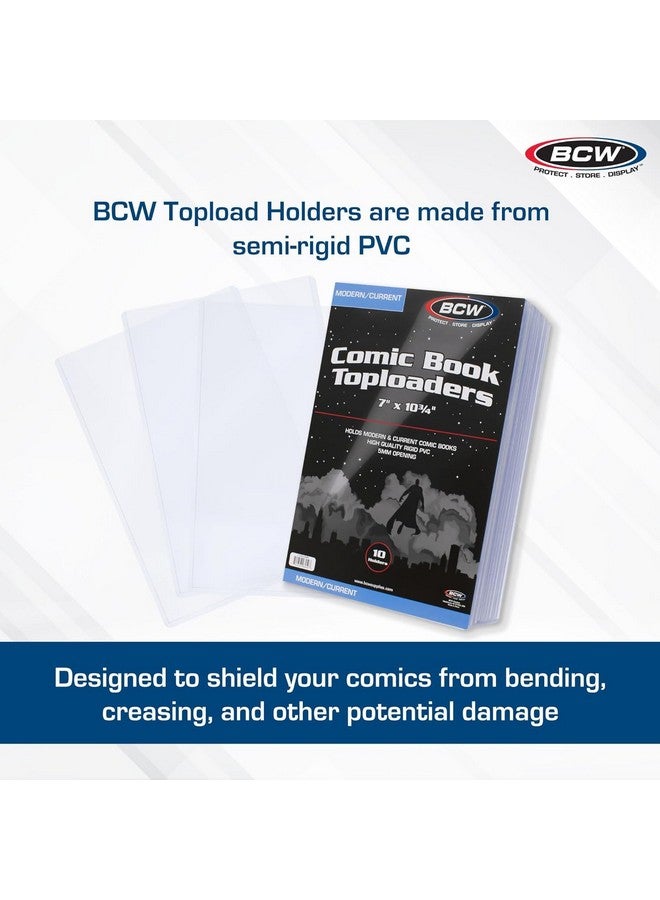 BCW Current Comic Book Top Loaders - 20 Ct | Premium Pvc Holders For Modern Comics | Crystal Clear Protection For Single Issues | Display, Store, Ship With Confidence | Comic Book Toploader Rigid - Image 2