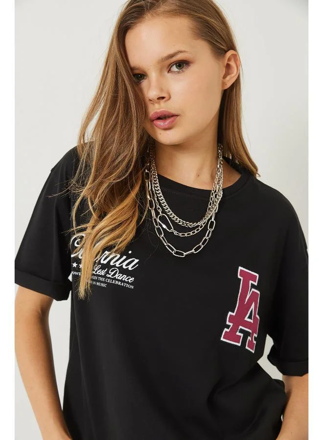 Ginger Oversize Varsity Graphic T-shirt