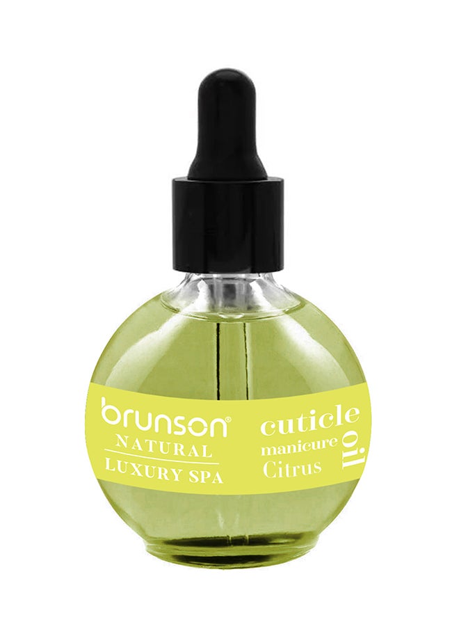 brunson Cuticle Oil 75ml Hydrating Oil For Cuticle Repair - Remedy Damaged Skin And Thin Nails - Paraben And Cruelty-Free Formula  - Natural  Nail Care Oil - Citrus BCCCO  - Image 1