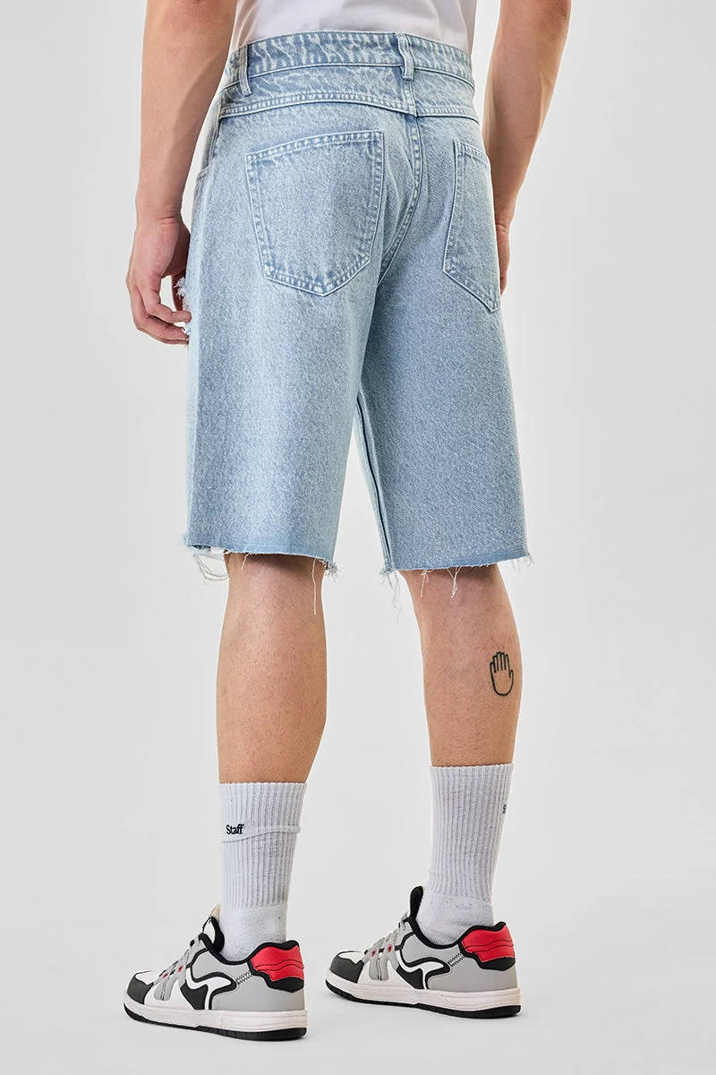 SNITCH  Rugged Baggy Denim Shorts for Men | Best Price UAE