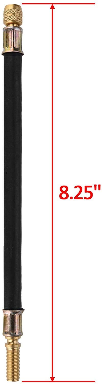 Bluecell 2pcs 8.25" Flexible Extension Tire Valve Adaptor for Universal Cars Truck Motorcycle Bike - Image 3