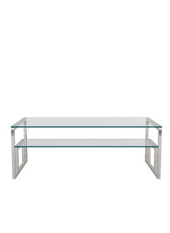 Stainless Steel Coffee Table with Glass Top  47x130x60cm - pzsku/Z1345181AF6A1273C70F2Z/45/_/1718189945/4316447b-9a51-4250-93e2-583ab81b41a2