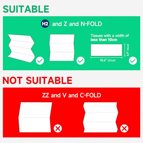 AIKE 400 Sheets Stainless Steel Multifold Commercial Wall Mount Paper Towel Dispenser with Lock Brushed AK5181 Folded Size 106x39 or Smaller - Image 3