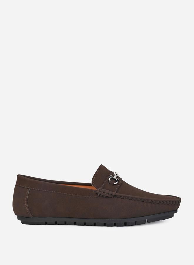 Styli Faux Suede Slip On Loafers  - Image 3