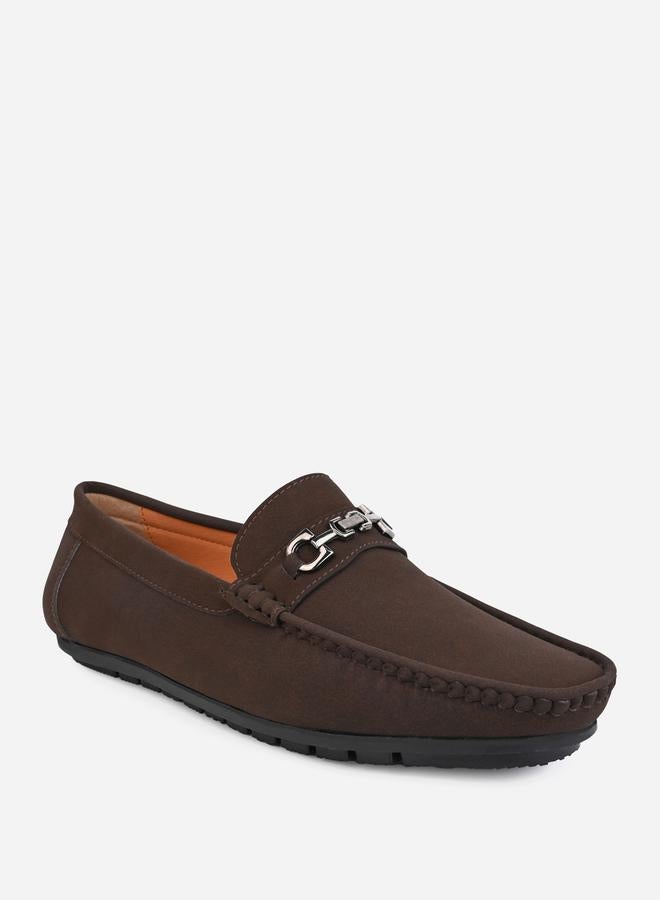 Styli Faux Suede Slip On Loafers  - Image 4