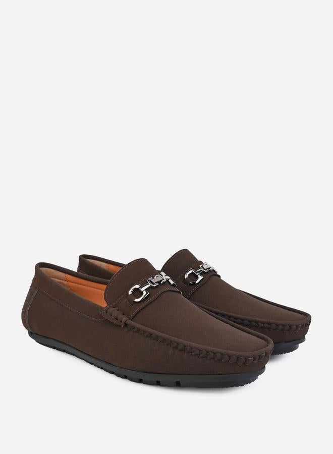 Styli Faux Suede Slip On Loafers  - Image 2