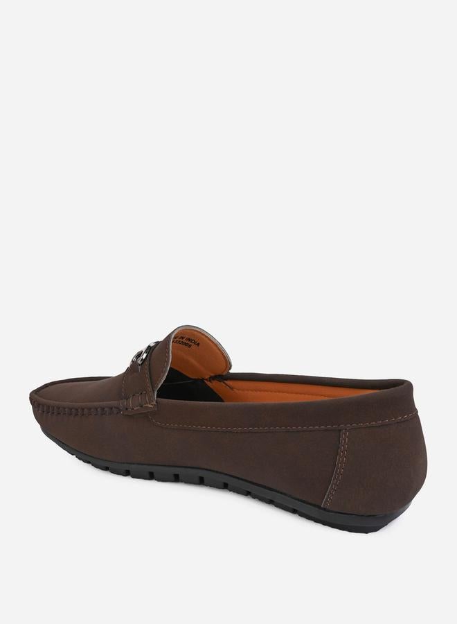 Styli Faux Suede Slip On Loafers  - Image 5