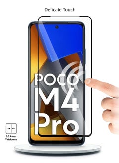Techie Techie Anti Reflection Anti Bubbles 9H Hardness 5D Tempered Glass Screen Protector For Xiaomi Poco M4 Pro  - Image 2