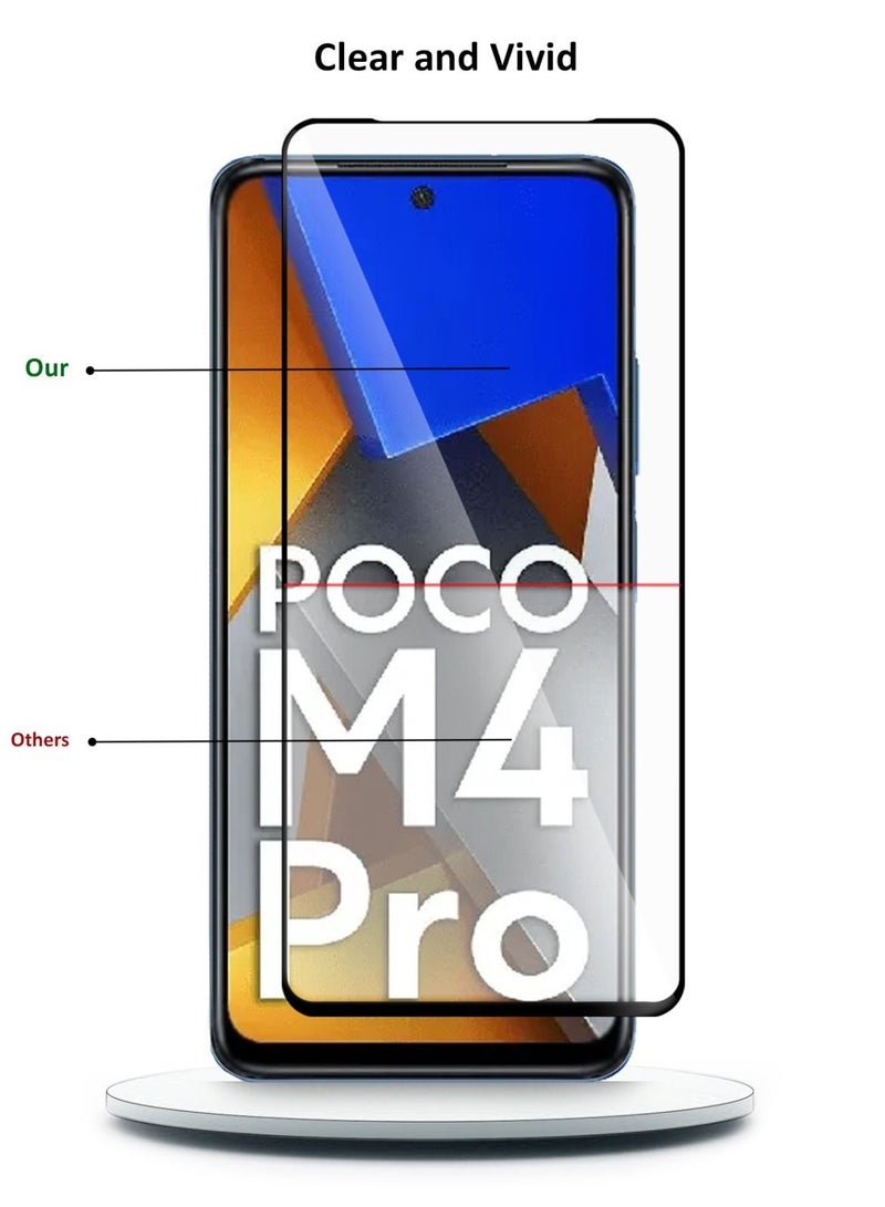 Techie - Techie Anti Reflection Anti Bubbles 9H Hardness 5D Tempered Glass Screen Protector For Xiaomi Poco M4 Pro - Image 1