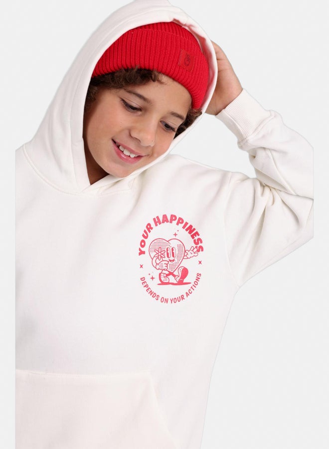 playmore Unisex Cozy Blend Ice Cap – Red with Victory Sign Print - Image 2