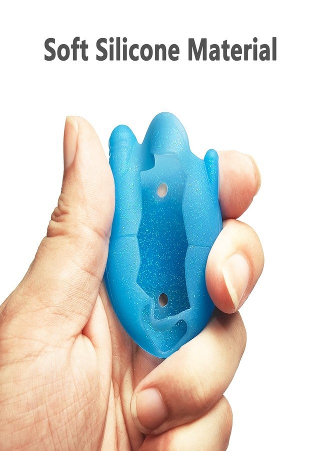 جي سي باين غطاء سيليكون من JCHPINE لجهاز تاماغوتشي كونكشن للحيوانات الأليفة في الواقع الافتراضي، واقي شاشة لملحقات تاماغوتشي كونكشن الإلكترونية للحيوانات الأليفة (غطاء سيليكون وفيلم حماية للشاشة) (أزرق) - Image 4