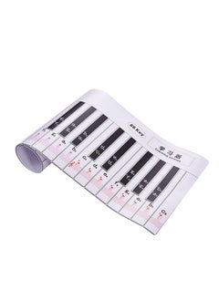 Fingering Version 88 Keys Piano Keyboard Fingering Practice Chart Sheet with Notes & Stave Reference Piano Teaching Guide Assistive Tool for Bebinners Students Kids