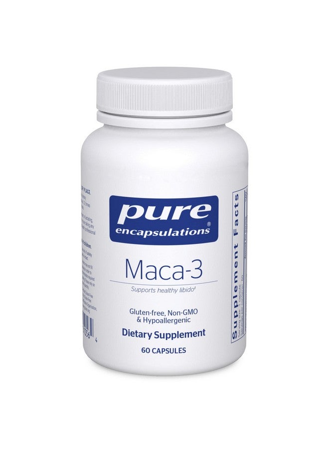 Pure Encapsulations مكمل بيور إنكابسوليشنز ماكا-3 | مكمل مضاد للحساسية يعزز الرغبة الجنسية الصحية ووظيفة الجهاز التناسلي | 60 كبسولة - Image 1