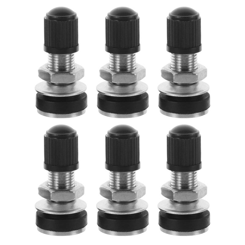 45mm Heavy Duty Copper Tubeless Tire Valve Stems 6 Pack for Car Truck Motorcycle Tractor - Image 2