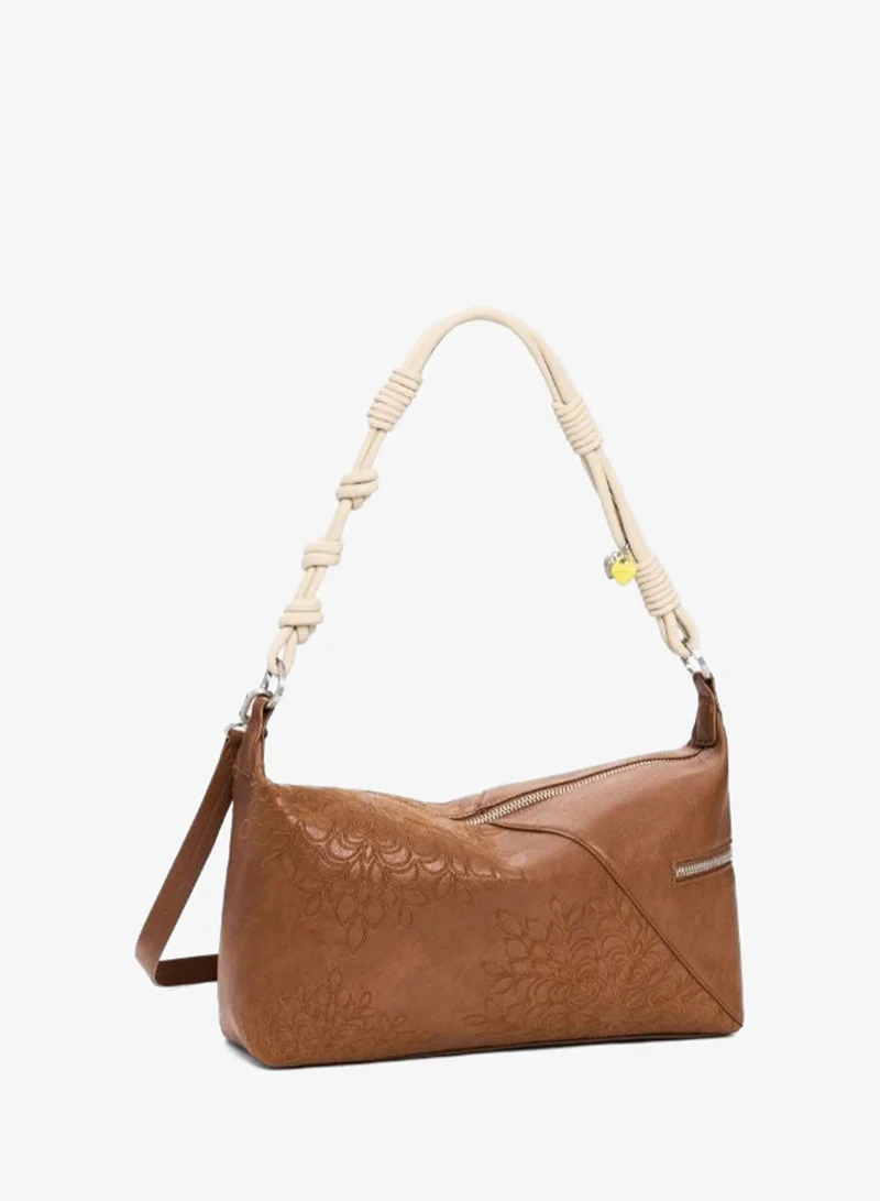 DESIGUAL Brown Medium Embroidered Bag for Women | Best Price UAE