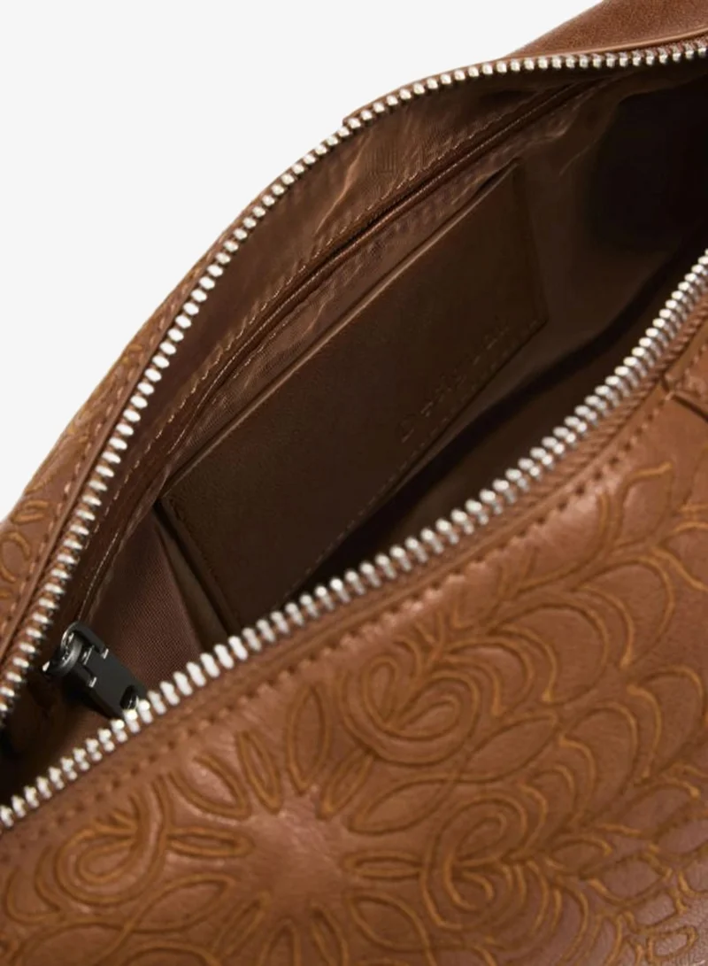 DESIGUAL Brown Medium Embroidered Bag for Women | Best Price UAE