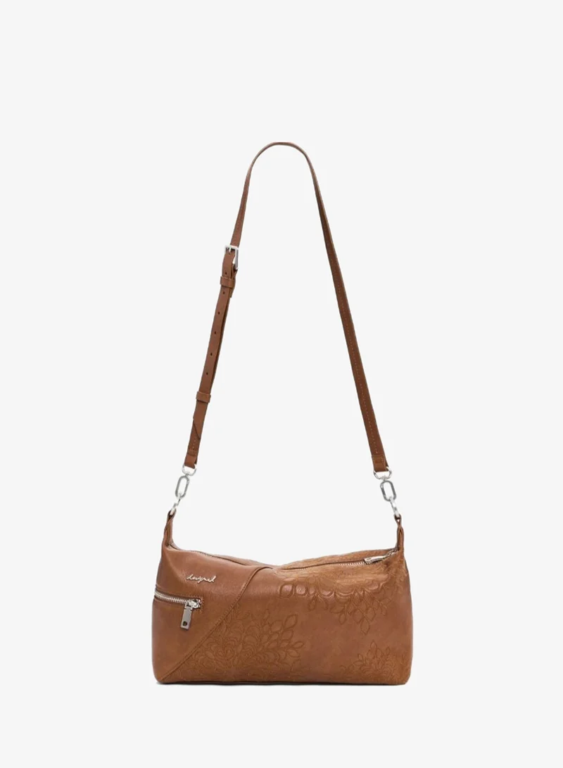 DESIGUAL Brown Medium Embroidered Bag for Women | Best Price UAE