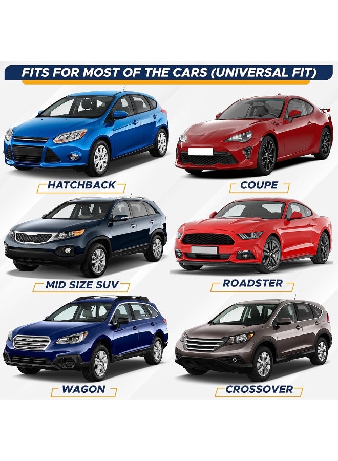 3 اكس ار طقم أغطية وسائد مقاعد سيارة عالمي للمقاعد الأمامية (قطعتان) غطاء مقعد مريح مبطن سميك مع دعم لمسند الرأس، وجيوب تخزين، ومشبك حزام مطاطي. مناسب لجميع أنواع السيارات: هاتشباك، سيدان، سيارات الدفع الرباعي، كروس أوفر، سيارات ستيشن واغن، للاستخدام المنزلي والمكتبي - 4767 - Image 4