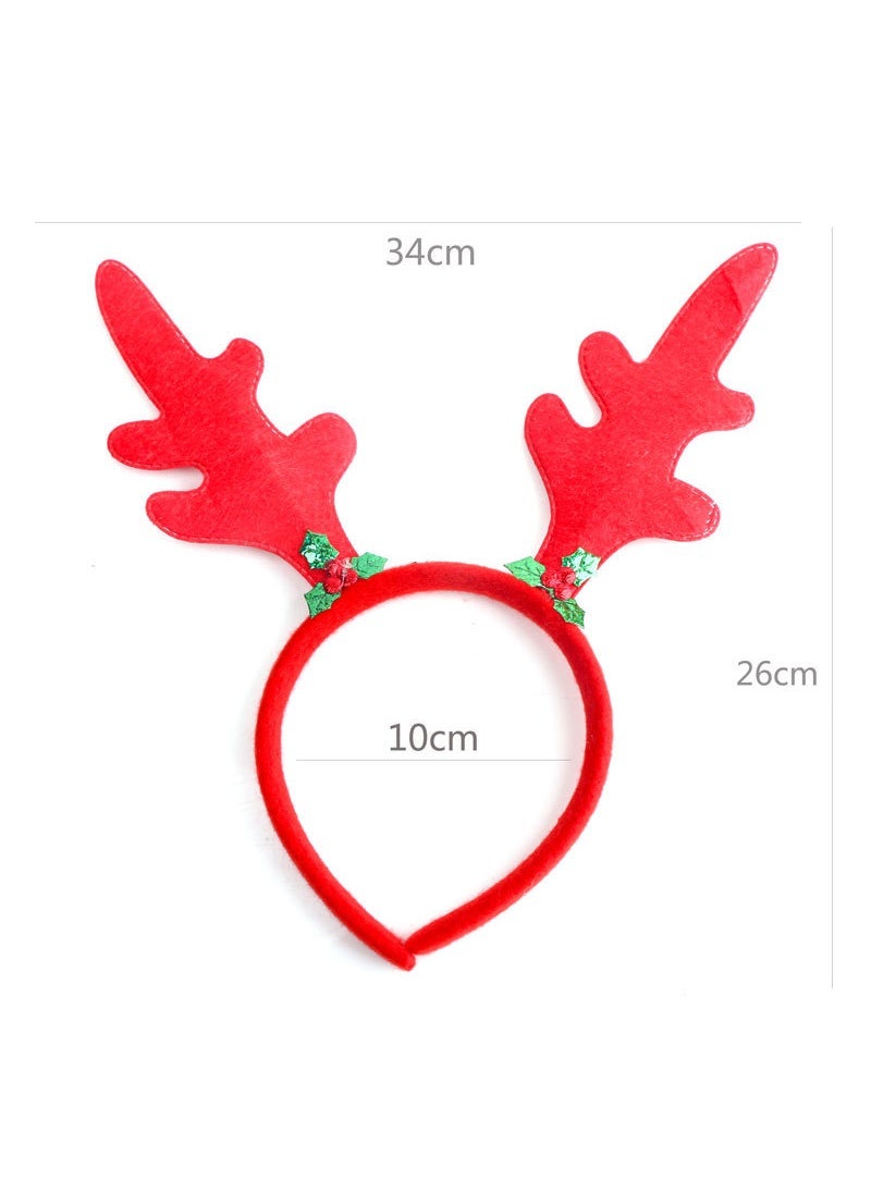 Christmas Headbands Reindeer Antler Snowman Party Favors Long antler headband 