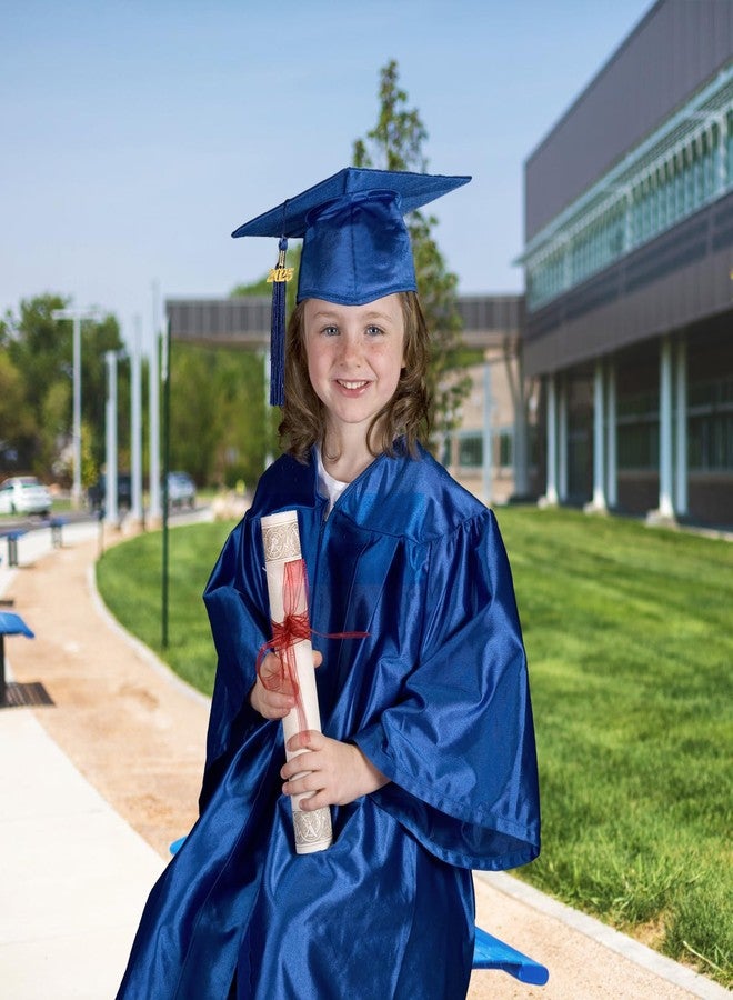 Mukum Kindergarten Graduation Cap and Gown Set with 2026 Charms Tassel Bright Knit Graduations Cap and Gown for Kid Preschool Kindergarten Navy Blue-30 - Image 5