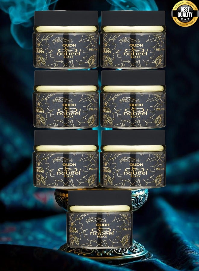 Nabeel 7 Pieces Oudh Nabeel Black 60g - Image 1