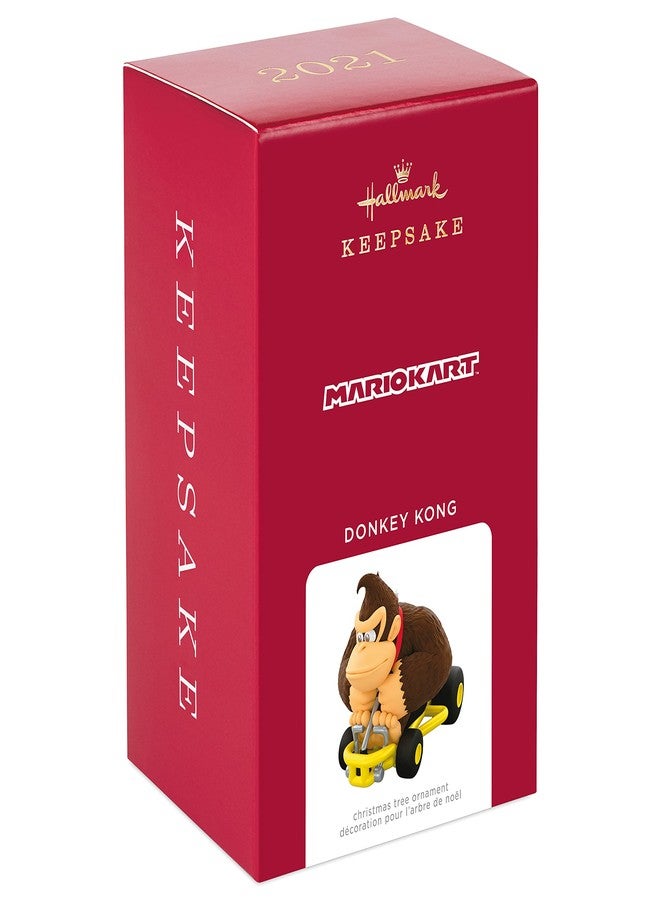 Hallmark Keepsake زينة عيد الميلاد البلاستيكية التذكارية من هولمارك لعام 2021، لعبة نينتندو ماريو كارت دونكي كونغ - Image 3