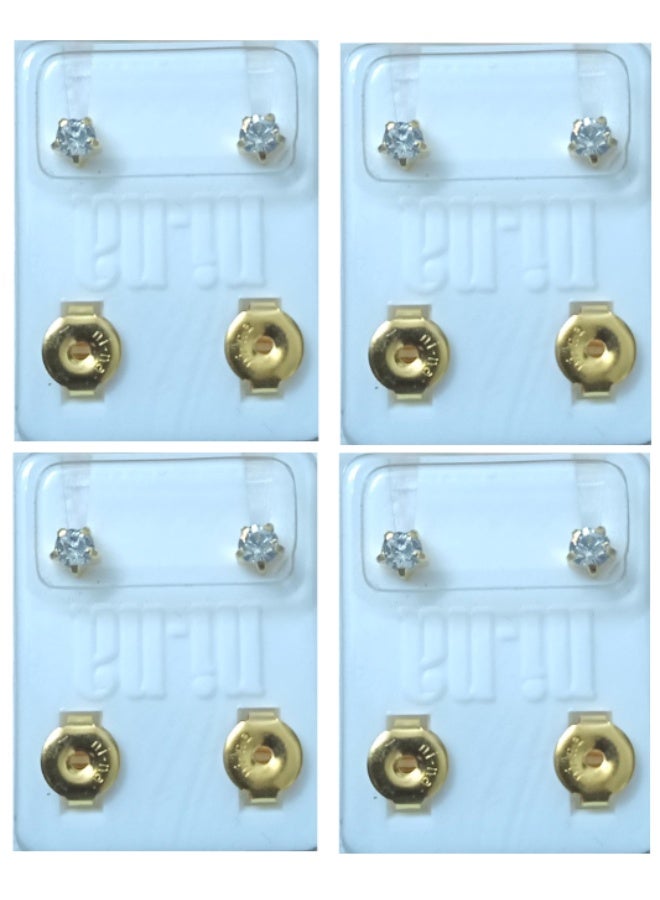 4-piece Medisystem  Sterilized Earrings  Studs