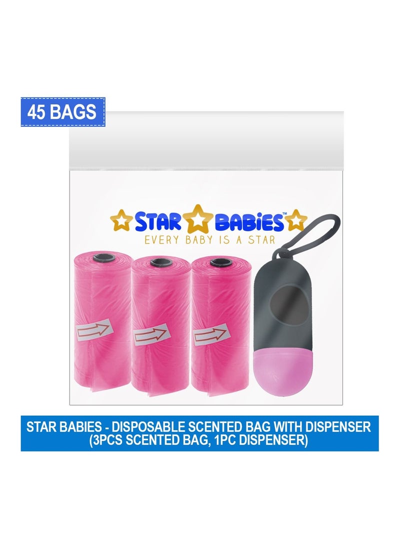 ستار بيبيز عبوة من 3 أكياس معطرة من ستار بيبيز مع موزع - زهري - Image 3