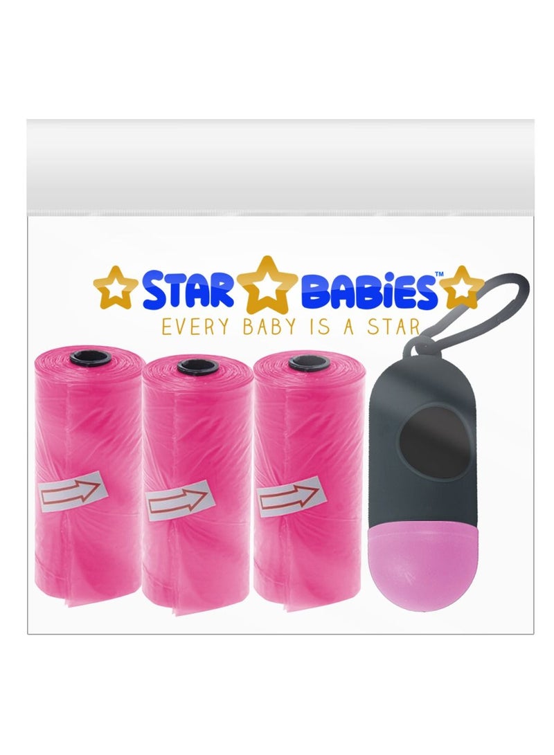 ستار بيبيز عبوة من 3 أكياس معطرة من ستار بيبيز مع موزع - زهري - Image 2