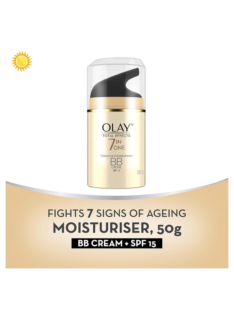 Olay Total Effects 7In1 AntiAgeing BB Day Cream with Touch of Foundation SPF15 50g - Image 4