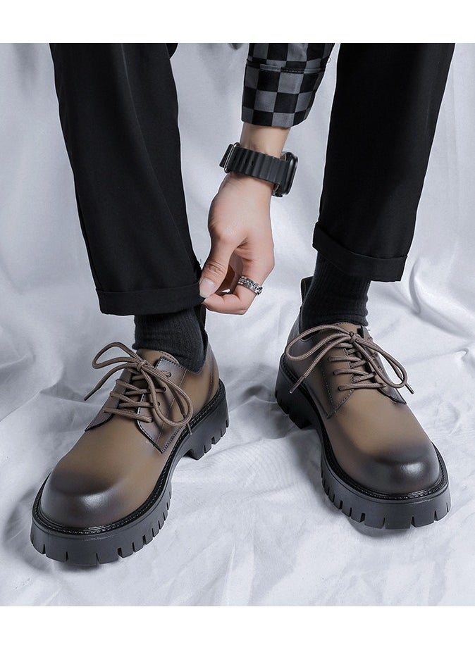 Warrior - Versatile Retro Casual Leather Shoes - Image 1