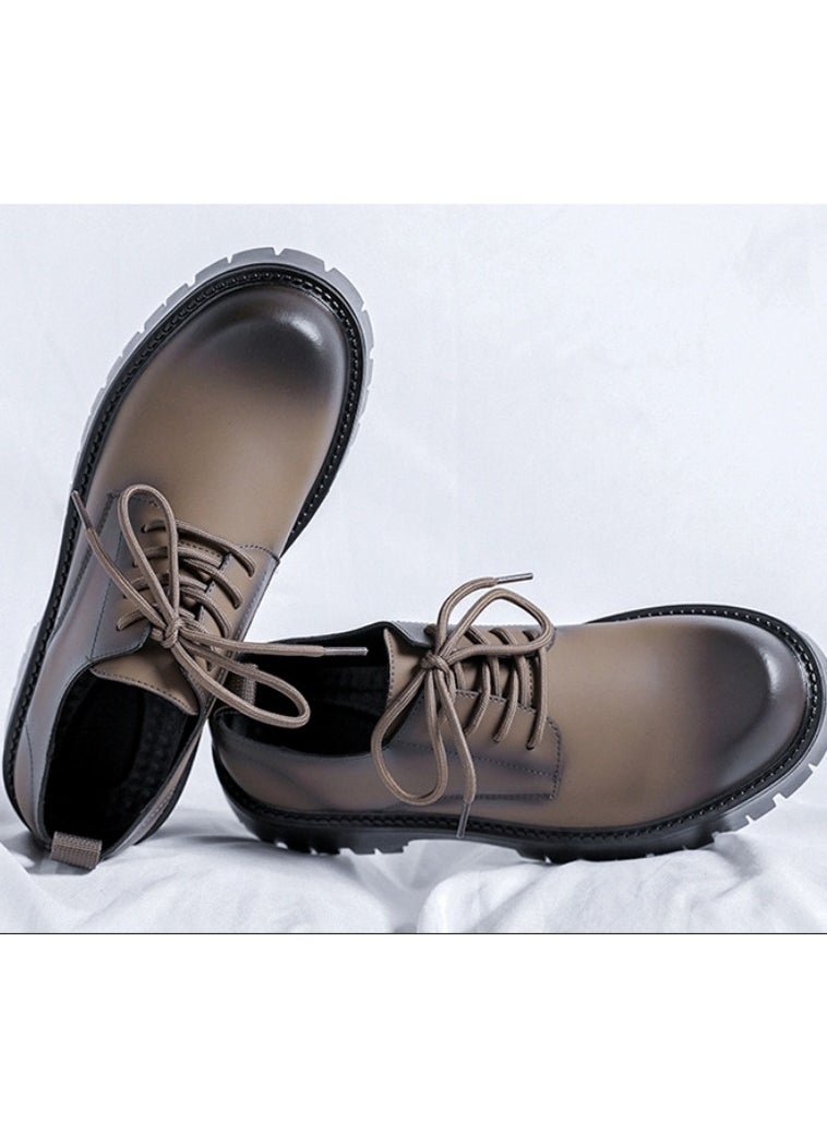 Warrior - Versatile Retro Casual Leather Shoes - Image 1