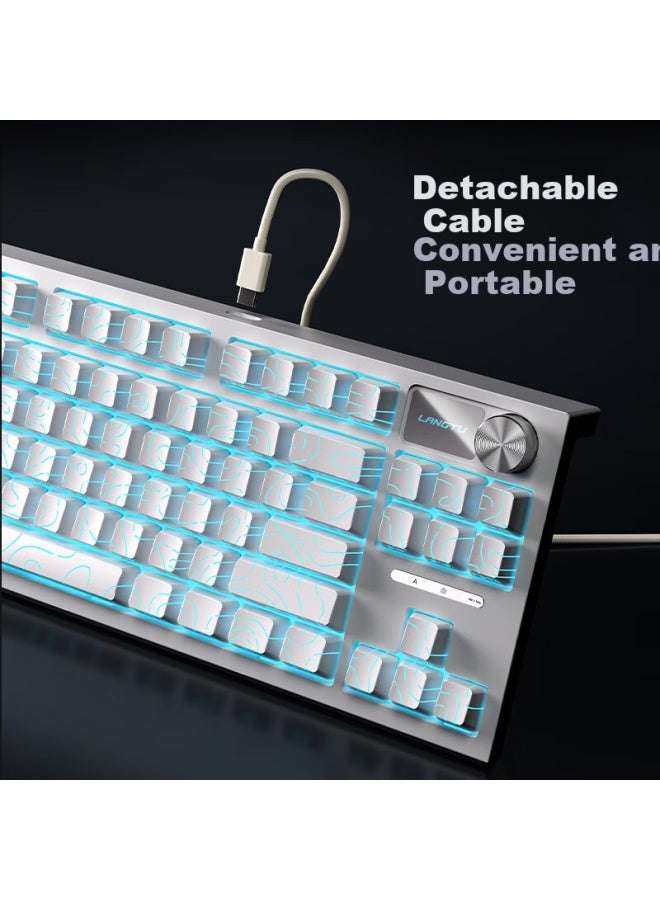 Langtu Lt84 Wired Blackberry Side Engraved Custom Mechanical Keyboard Gaming Office Keyboard Gasket Structure Full Key Hot Swap Xiangyun Switch - Image 2