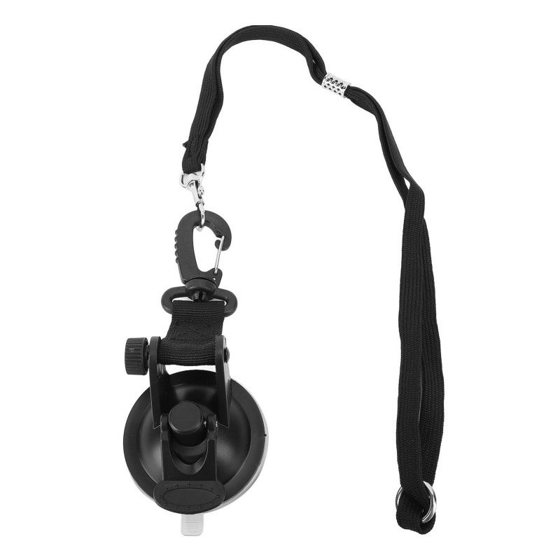 Dog Bath Tether: Black Adjustable Nylon ABS Suction Cup Tether - Strong Adsorption Long Lasting Pet Bath Restraint for Home Grooming Hospital Examination - Image 1